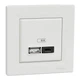 Розетка USB А+С 3 А 45 Вт Asfora Schneider Electric біла EPH2700421 - зображення 2