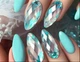 Гелевые типсы (120шт), Дизайнер 3D Diamond Fast Gel Tips DF5 Almond small для наращивания ногтей - изображение 2