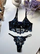 Комплект женского нижнего белья с корсетом SM2344gh черный Simply sexy S - изображение 3