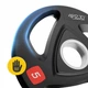 Диск олимпийский 4FIZJO 2 x 5 кг 51 мм металлический, прорезиненный Black (P-5905973401241) - изображение 5