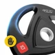 Диск олимпийский 4FIZJO 2 x 10 кг 51 мм металлический, прорезиненный Black (P-5905973401289) - изображение 5