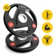 Диск олимпийский 4FIZJO 2 x 5 кг 51 мм металлический, прорезиненный Black (P-5905973401241) - изображение 8