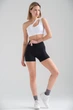 Жіночий Спортивний Топ З Ефектом Push Up На Одне Плече Without Yoga L/XL White - изображение 5