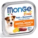 Консервований корм Monge DOG FRUIT Ніжний паштет з качкою і апельсином для собак 100г - зображення 2
