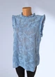 Блузка женская с кружевным узором однотонная F&F Голубая 14438 L/48 (eu 42) - изображение 1