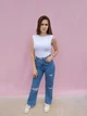Боди женский однотонный с подплечниками Threadbare Белый 11450 S (42) - изображение 2