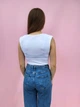 Боди женский однотонный с подплечниками Threadbare Белый 11450 S (42) - изображение 6