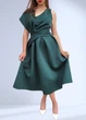 Платье женское на одно плече однотонное Asos Зеленое 10937 L/ (укр. 48) - изображение 2
