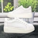 Кроссовки женские Fashion белые кожаные с перфорацией 40р (25,5 см) 4874 - изображение 2