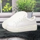 Кроссовки женские Fashion белые кожаные с перфорацией 40р (25,5 см) 4874 - изображение 6