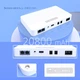 Power Bank WGP 20800 mAh 30W: USB-A 5V (QC 3.0) / POE 24V (0.5A)/48V (1A) + LAN 1000 Mbps / Два разъема DC 12V/9V (поддержка до 2A) для Wi-Fi роутера, камеры видеонаблюдения, POE: инжектора, коммутатора, Switch, HUB / Кабель DC/DC - изображение 2