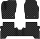 Коврики из экокожи EVAtech ECO в салон авто для C-Max (C344) Ford 2010-2019 2 поколения Minivan EU Экокожа черная с черной нитью черный кант (FD1967ZD3FC4BBB) - изображение 1