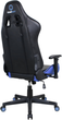 Игровое кресло GameMax нагрузка до 120кг экокожа Black/Blue (GCR09 Blue) - изображение 3