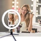 Кільцева лампа для зйомки Ring Fill Light QX-200 20 см LED компактна для фото і відео чорна - зображення 4