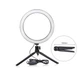 Кільцева лампа для зйомки Ring Fill Light QX-200 20 см LED компактна для фото і відео чорна - зображення 5