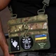 Сумка нагрудная мужская слинг мессенджер мультикам с кобурой патч панель - изображение 1