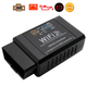 Автосканер диагностический OBD2 ELM327 Wi-Fi 2714 для диагностики авто, черный цвет - изображение 2