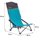 Кресло раскладное Uquip Sandy XL Blue/Grey (244030) - изображение 3