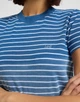Футболка LEE Cropped Ombre Indigo Stripe (112363477) Синий M-00 - изображение 5