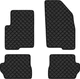 Килимки з екошкіри EVAtech ECO в салон авто для 2 (DY) Mazda 2002-2007 1 покоління Htb EU Екошкіра чорна з чорною ниткою чорний кант (MZ21207PG4BBB) - зображення 1