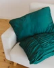 Комплект постільної білизни DreamCraftedBedding «Плин» смарагдовий півтораспальний 150x215 Сатин - зображення 9