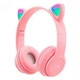 Беспроводные Bluetooth наушники P47 с кошачьими ушками Cat Ear и LED подсветкой - изображение 1
