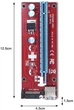 Адаптер-райзер  Dynamode PCI-E x1 to 16x, 60 см USB 3.0 Cable, 15Pin SATA Power ver.007S (RX-riser-007S 15 pin) - зображення 4