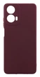 Чохол Silicone Cover для Motorola G24 бампер із мікрофіброю бордовий - зображення 1