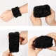 Косметические напульсники на руки для макияжа / спорта WristBand набор нарукавники / манжеты / браслеты на запястья для умывания и ухода за лицом, черный (105204300) - изображение 5