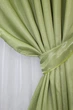 Комплект готовых штор VR-Textil Атлас Монорей № 1081ш Светло-оливковый 150х250 см 2 шт (39-822) - изображение 5
