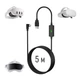 Кабель Oculus Link з подвійним живленням USB 3.2 на type С, 5 метрів для Meta Quest Oculus Quest 2, 3, 3S, Pro, Pico 4, 5 метрів, чорний - зображення 3