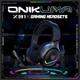 Проводные игровые наушники с всенаправленным микрофоном ONIKUMA X31 Wired Headphone with RGB Colorful Lighting Surround Sound Over-Ear |геймерская гарнитура, USB+3.5мм, подсветка, 50мм динамики, для ПК/PS4/ноутбука| Черный - изображение 5