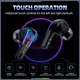 Беспроводные Bluetooth наушники Onikuma T27 |TWS наушники, портативные, Bluetooth 5.3/2.4G, 45/400mAh, USB Type-C, до 6 часов воспроизведения, встроенный ENC микрофон, сенсорное управление, IPX4, подсветка| Черный - изображение 9