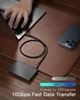 Кабель CONMDEX USB A to USB-C 15Вт, USB 3.1 Gen2, 10Gbps, 0.3м, black - изображение 2