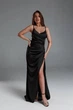 Вечірня чорна довга сукня FashionYouWant L чорний 43330294 - зображення 4