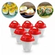 Форми для варіння яєць без шкаралупи Egg Boiler, 6 штук із лотком/ Силіконова яєчнарка Eggies - зображення 7
