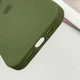 Чохол Silicone Premium case з захистом камери для iPhone 12 Full Camera Protective dark olive 9616 - изображение 3