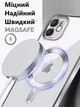 Чохол силіконовий протиударний з магнітом та захистом камери Metal Color Case with MagSafe для Apple iPhone 12 Full Camera Protective silver 5881 - зображення 4