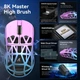 Игровая Мышка ATTACK SHARK R2 Purple МАГНИЕВЫЙ Корпус Беспроводная Трехрежимная 2.4G/Bluetooth/Кабель, 8000Hz, PAW3950MAX, 42000 DPI, 45 грамм Ультралегкая - изображение 3