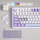 Клавіатура бездротова Ajazz AK980 Clear Sky Switch Purple - зображення 7