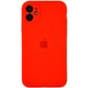 Чохол Silicone Premium case з захистом камери для iPhone 12 Full Camera Protective red 9685 - изображение 1