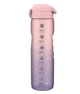 Бутылка для воды ION8 1000 мл BPA Free Times To Drink (ЭКО бутылка) Periwinkle &Rose (I8RF1000PPRMOT) - изображение 1