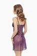 Нічна сорочка жіноча з сіточки та мережива Felisiya Lingerie Фіолетовий 109-2817с XL - зображення 5