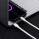 Кабель USB - Type-C для зарядки и питания 120W 25см Белый ( код: USBType-C025m120W ) - изображение 5