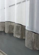 Кухонна арка VR-Textil № 000к шифон з жакардом білий з какао 280х170 см (51-222) - зображення 3