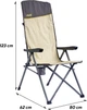 Крісло розкладне Uquip Justy XL Sand/Grey (DAS303231) - зображення 7