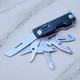 Карманный многофункциональный мультитул NexTool Multifunction Knife Black NE20096 Мини мультитул брелок с ножницами - изображение 4