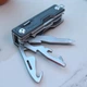 Карманный многофункциональный мультитул NexTool Multifunction Knife Black NE20096 Мини мультитул брелок с ножницами - изображение 6
