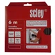 Уплотнитель самоклеящийся Scley для окон и дверей, профиль D, коричневый, 2 x 3 м - изображение 1