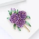 Брошь BROCHE бижутерия Цветы Гортензия фиолетовая BRBF114872 - изображение 4